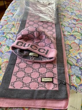 Gucci Hat and Scarf